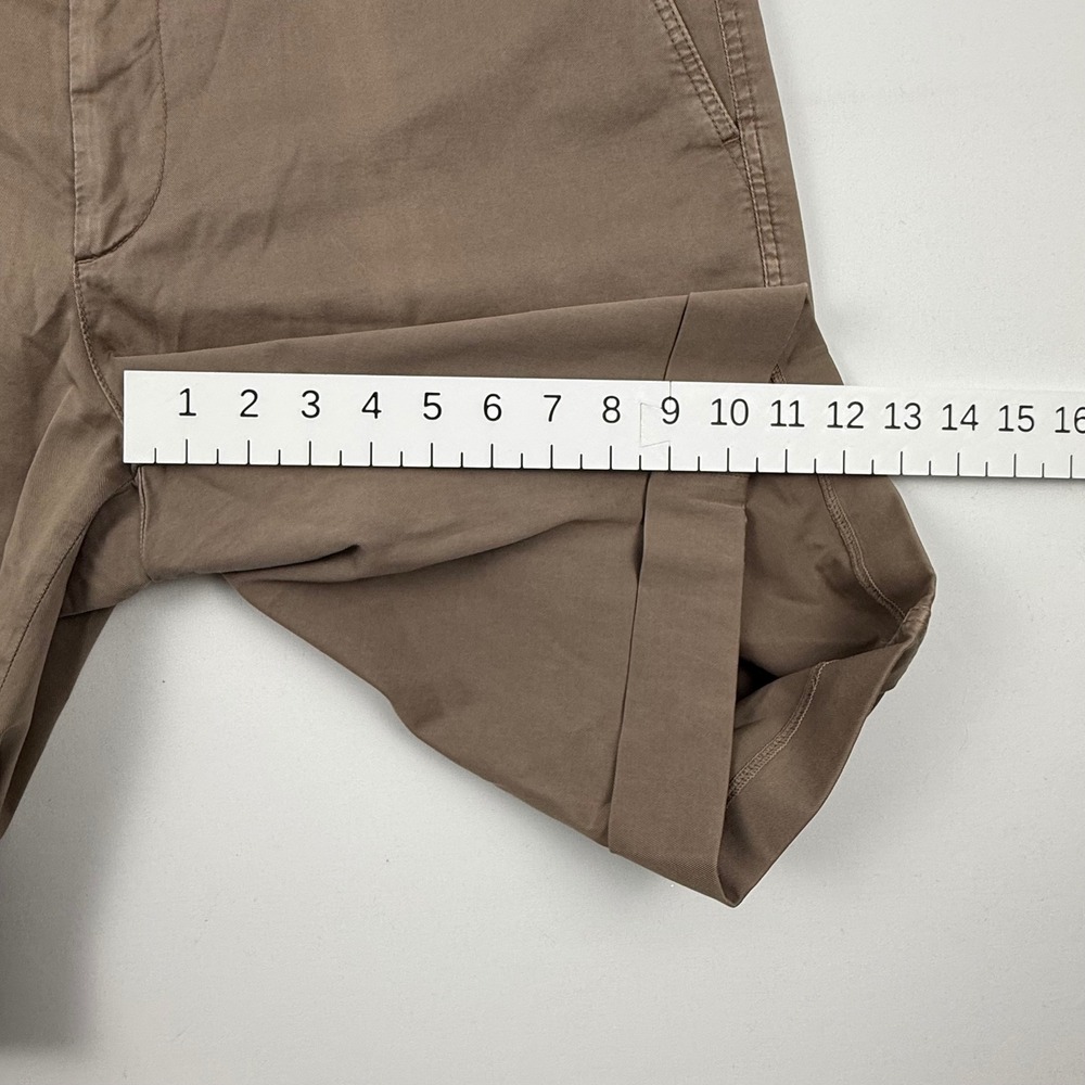 Brunello Cucinelli Mens Tan Brown Cotton Stretch Chino Shorts Size 38, EU 54 - Picture 8 of 9